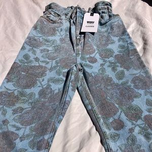 Levi’s Ganni Collection High Loose Rose Printed Jeans